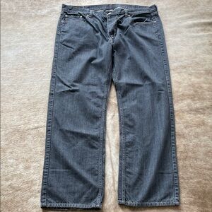 Levi's Men's 559 Charcoal Relaxed Jeans size 42x34